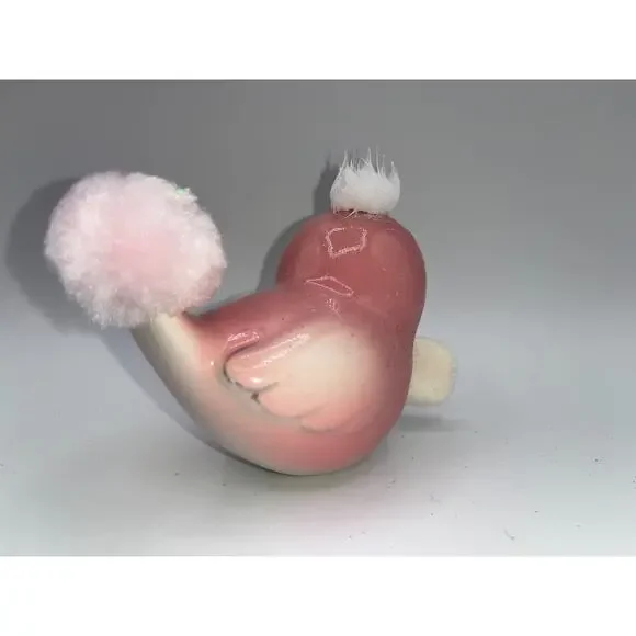 Vintage Pink Love Bird Glitter Mohawk Easter Bunny Ears Bow Tie Price OMG OOAK - Picture 9 of 16